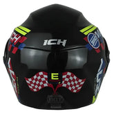 Casco Ich 3110 Kids Eracer Negro Amarillo